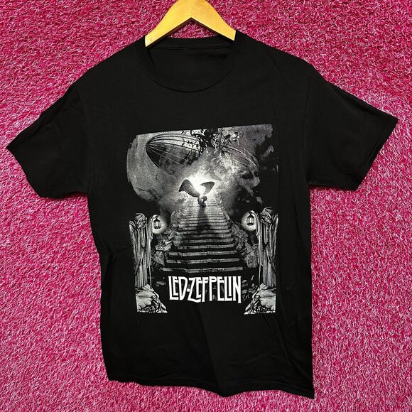 Led Zeppelin Stairway to Heaven Mothership Rock Band Tee S - Picture 1 of 4